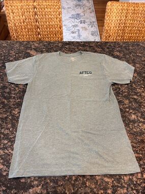 AFTCO Men’s Short Sleeve T-Shirt — Heather Sage